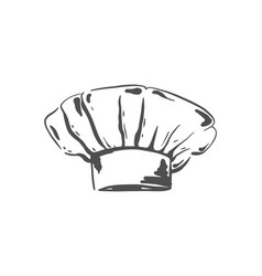 White Chef Hat On A Isolated Background