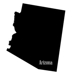 Arizona State Silhouette Map