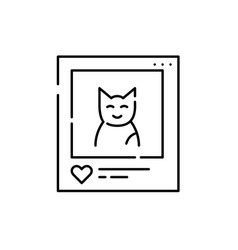 Cat Picture On Social Media With Likes Pixel