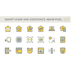 Smart Home Icon Set 48x48 Pixel Perfect