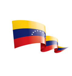 Venezuela Flag On A White