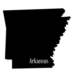 Arkansas State Silhouette Map