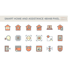 Smart Home Icon Set 48x48 Pixel Perfect