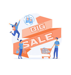 Big Discount Promo Concept Big Sale With Small