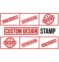 Custom Design Rubber Stamp Set