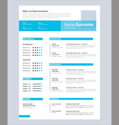 Modern Resume Template For Business Or Non-profit