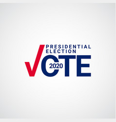 Presidential Election Vote 2020 Template Design