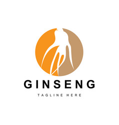 Ginseng Logo Herbal Plant Natural Herbal