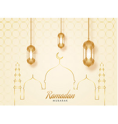 Islamic Holy Month Ramdan Mubarak Concept