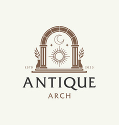 Mystic Doorway Logo Antique Arch Architecture