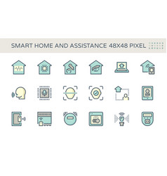 Smart Home Icon Set 48x48 Pixel Perfect