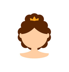 Blank Face Hairstyle Template For Princess Girl