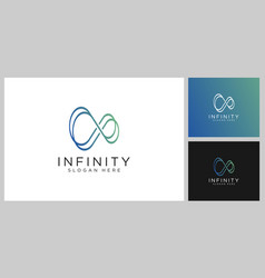 Infinity Tech Logo With Line Art Style