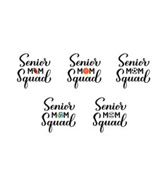 Senior Mom Squad Hand Lettering Sports Mom