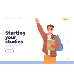 Starting Your Study Landing Page Design Template