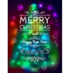 Merry christmas greeting card Royalty Free Vector Image