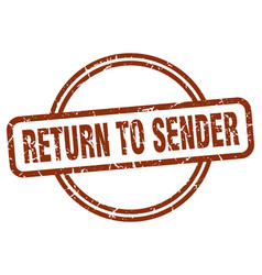 Return To Sender Stamp