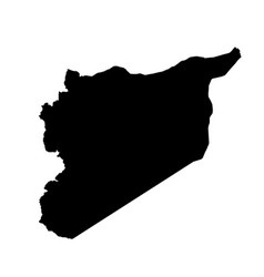 Syria Silhouette Map