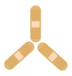 Band Aids On A White Background