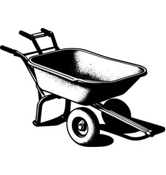 Black And White Wheelbarrow Art