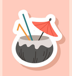 Coconut Cocktail Icon