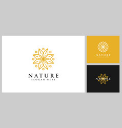 Flower Nature Logo Design Template