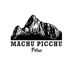 Logo Drawing Of Machu Picchu Peru