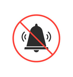 No Bell Sound Icon Forbidding Sign Noise