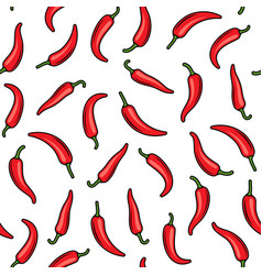 Hot Chili Peppers Seamless Pattern