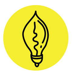 Small Yellow Lightbulb On A White Background