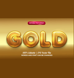 Gold Chrome Bold 3d Editable Text Effect