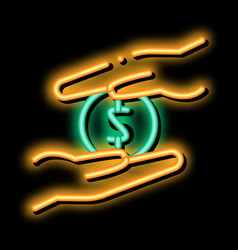 Personal Control Over Money Neon Glow Icon