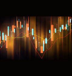 Stock Market Economic Graph With Diagrams