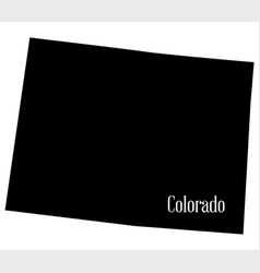 Colorado State Silhouette Map