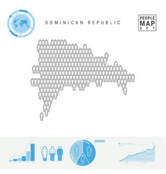 Dominican Republic People Icon Map Stylized