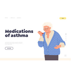 Medications From Asthma Landing Page Design