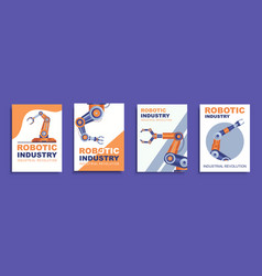 Robotic Industry Cover Brochure Set In Flat