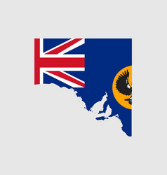 South Australia Sa Australian State Map Flag Icon