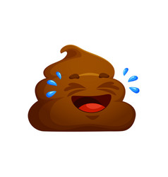 Cartoon Poop Emoji Laughing Loud Funny Poo Lol