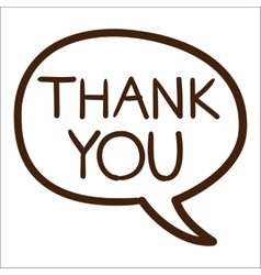 Thank you text Royalty Free Vector Image - VectorStock