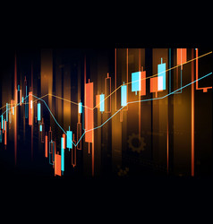 Stock Market Economic Graph With Diagrams