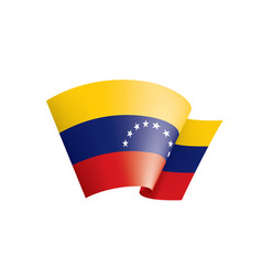 Venezuela Flag On A White