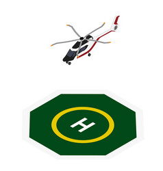 Commercial Helicopter Landing Helipad Zone