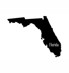 Florida State Silhouette Map