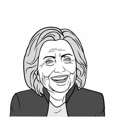 Hillary Clinton Art Black And White