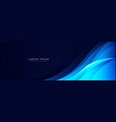 Modern Abstract Dark Blue Banner Background