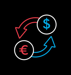 Currency Exchange Flat Icon