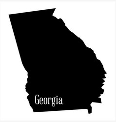 Georgia State Silhouette Map