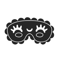 Sleep Mask Cat Iconblack Icon