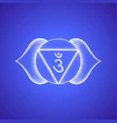 Hand drawn chakra ajna Royalty Free Vector Image